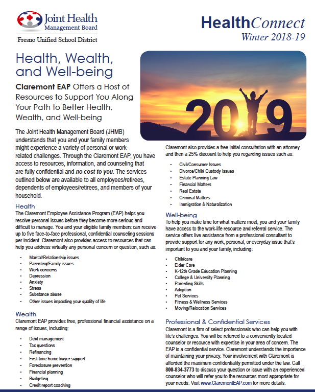 Download the Spring 2018 HealthConnect Newsletter
